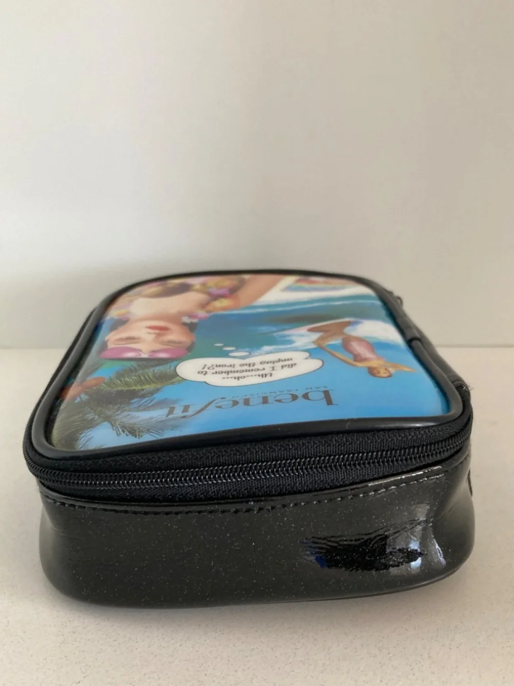 Benefit Cosmetics Makeup Bag Did I Remember to Unplug the Iron?! Retro Zippered